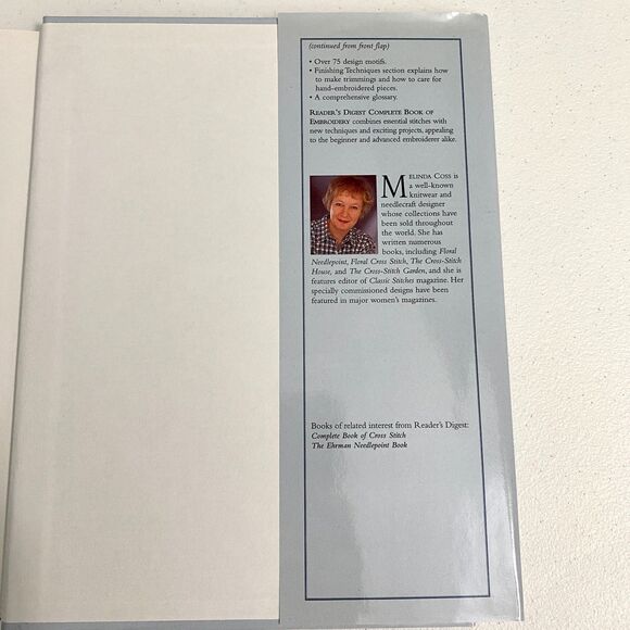 Reader's Digest Complete Book of Embroidery by Melinda Coss Hardcover 1996 - Picture 4 of 4